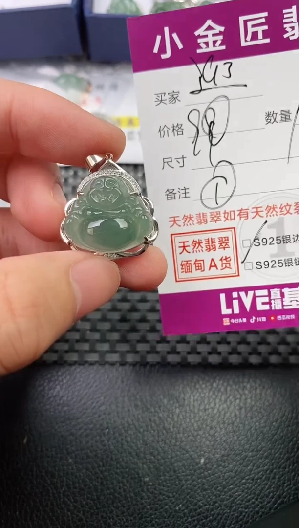 翡翠银S925镶嵌颈饰·