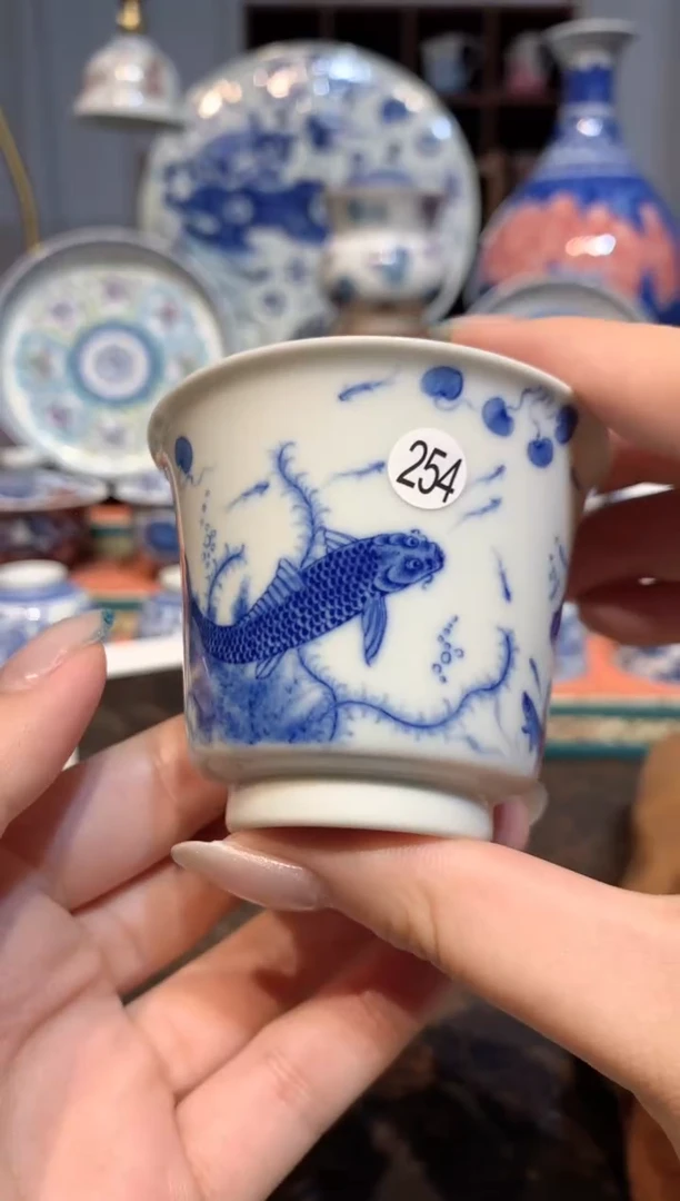 听*254青花杯子lf101