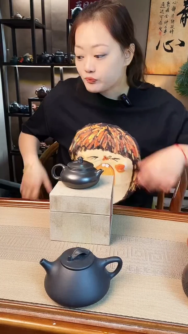 茶壶紫砂石黄S光素寒江【雪】