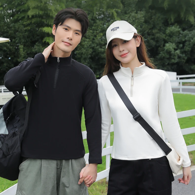 TG【热能软壳衣】秋冬情侣款德绒软壳衣立领半拉链舒适保暖百搭