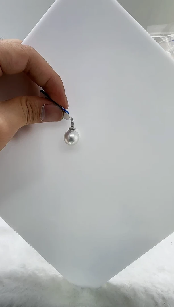 【闪购商品】淡水珍珠DA银S925镶嵌b639 白珠吊坠12