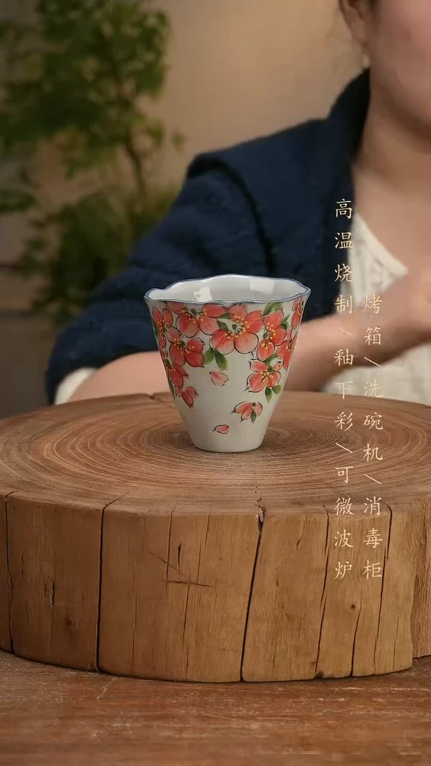 碗瓷景德镇手工手绘高温瓷釉下彩