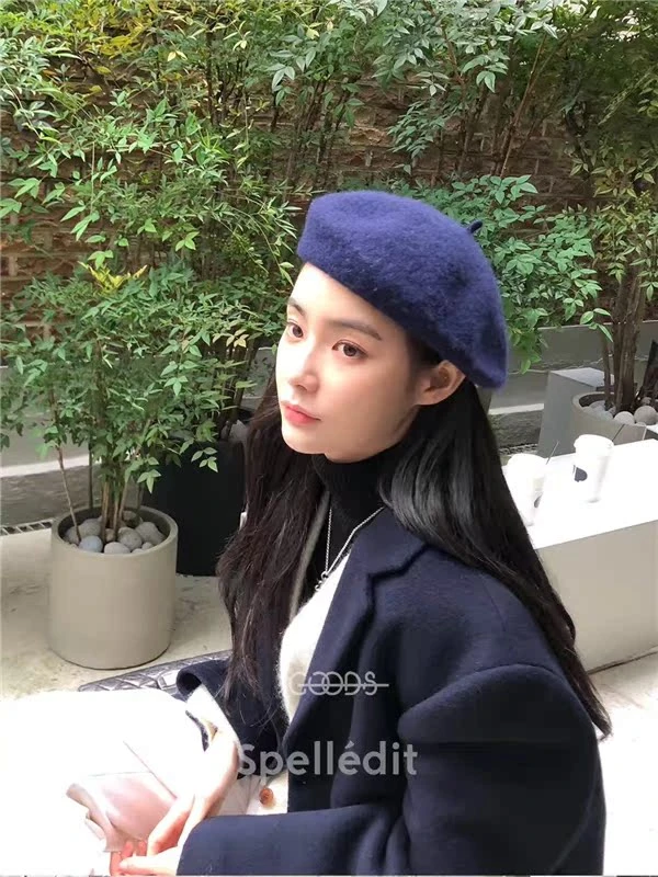 SPELLEDIT  韩国正品 甜美百搭韩女贝雷帽  NO退NO换