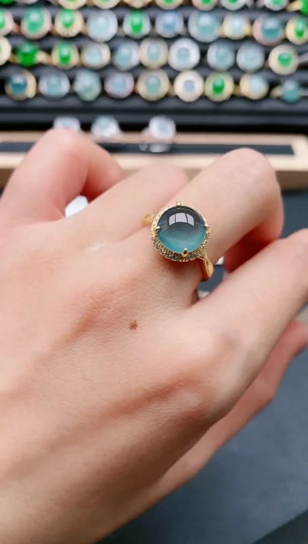 【闪购商品】翡翠戒指银S925镶嵌11111