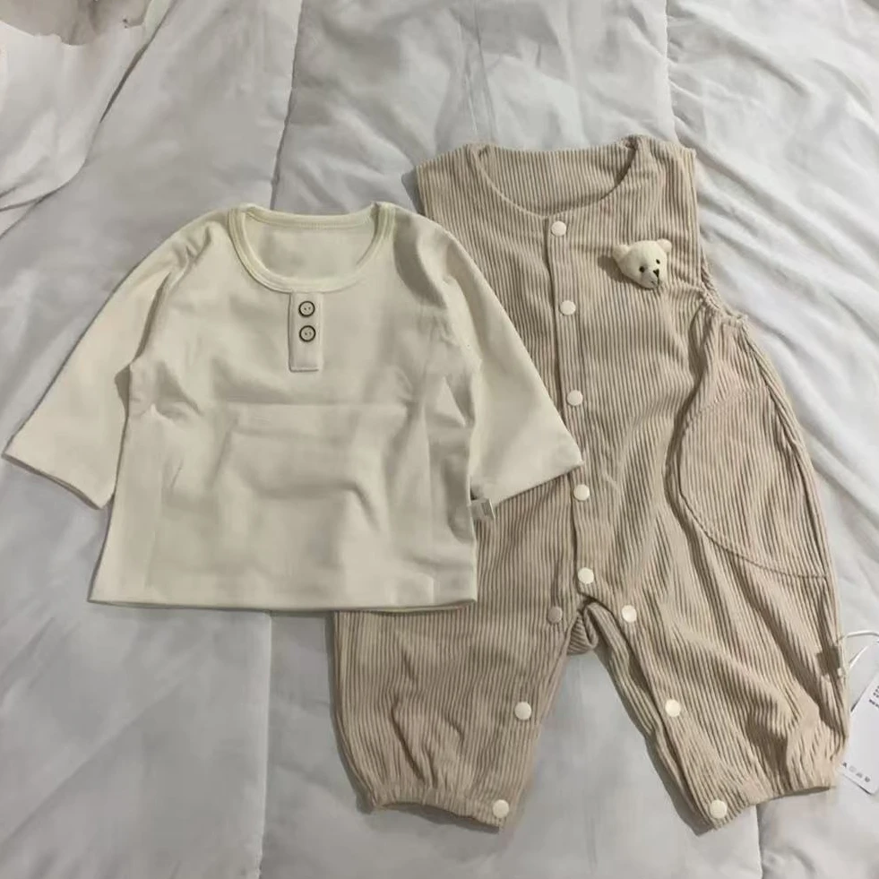 春款背带两件套