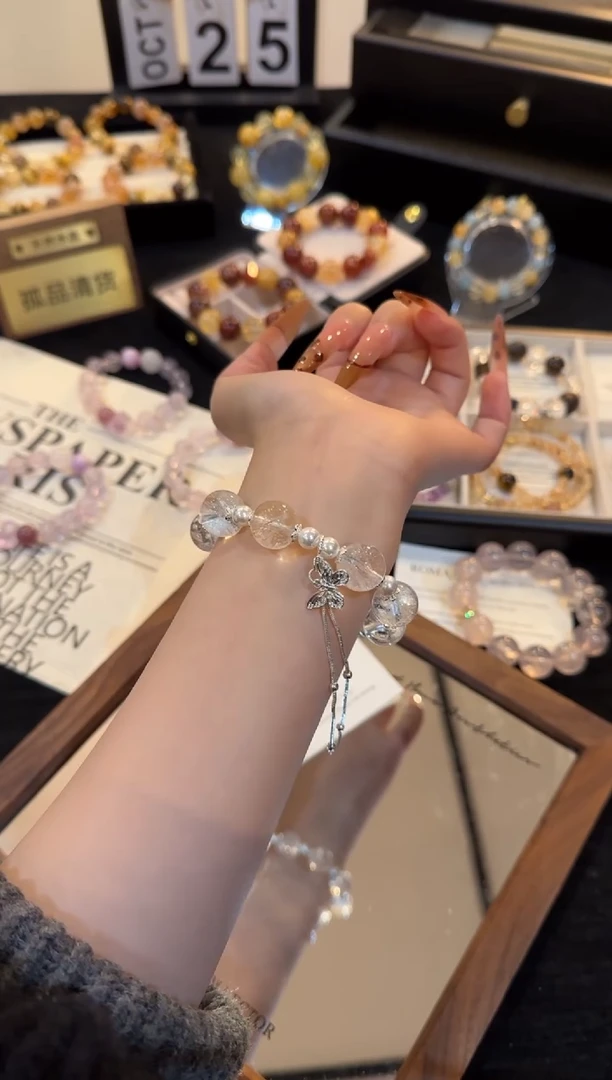 合金手链水晶白阿赛x2957