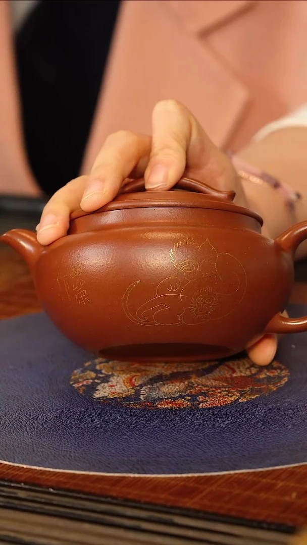 【闪购商品】紫砂茶壶WPR 底槽清 汉瓦 300cc