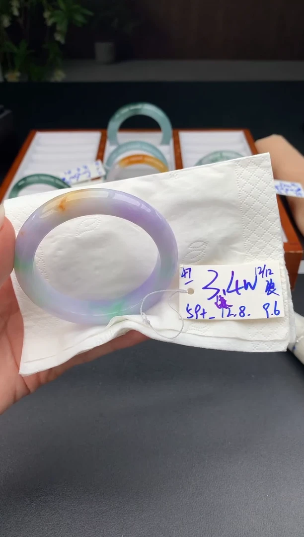 未镶嵌手镯翡翠谦*翡翠手镯#47 圈口59