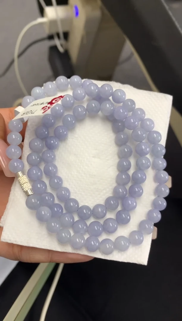 颈饰未镶嵌翡翠净货 卡8.1