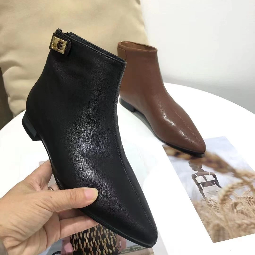 品质时尚尖头短靴8195