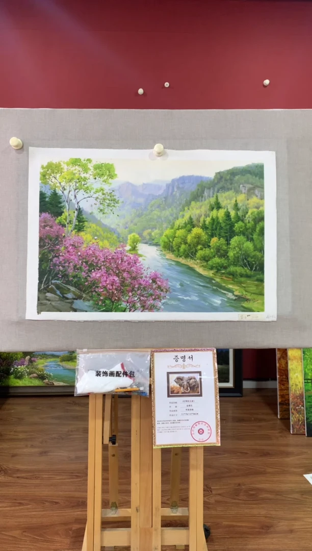 油画【78号】朝鲜原创手绘油画【功勋Ⅰ级画家丨孤品佳作】【顺丰包邮】