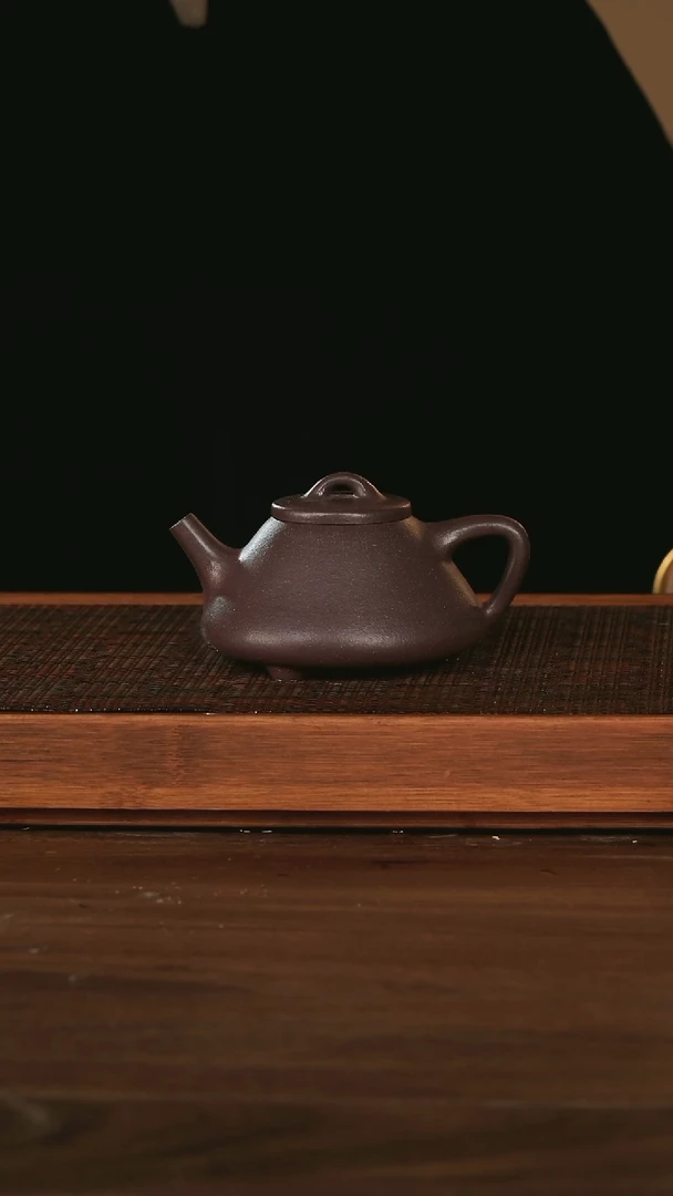 茶壶紫砂 子冶石瓢 青灰紫泥 190cc