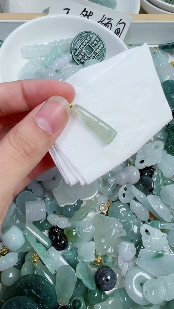 散珠翡翠464号链接，A货翡翠