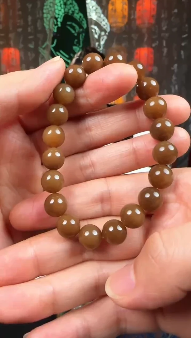 未镶嵌和田玉挂件手串10mm