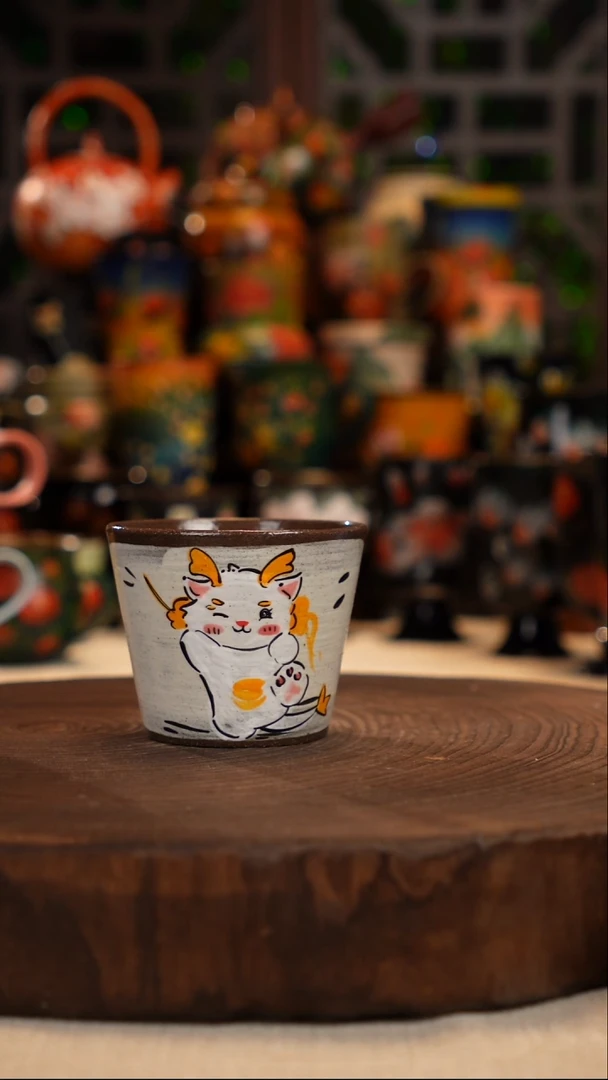 油画    釉下彩   杯子