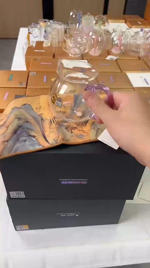 @@禾器晶彩莲君茶海浅紫色+禾器千里江山