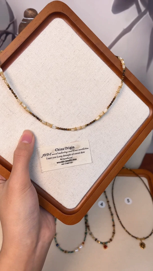 项链钛钢石英质玉2号