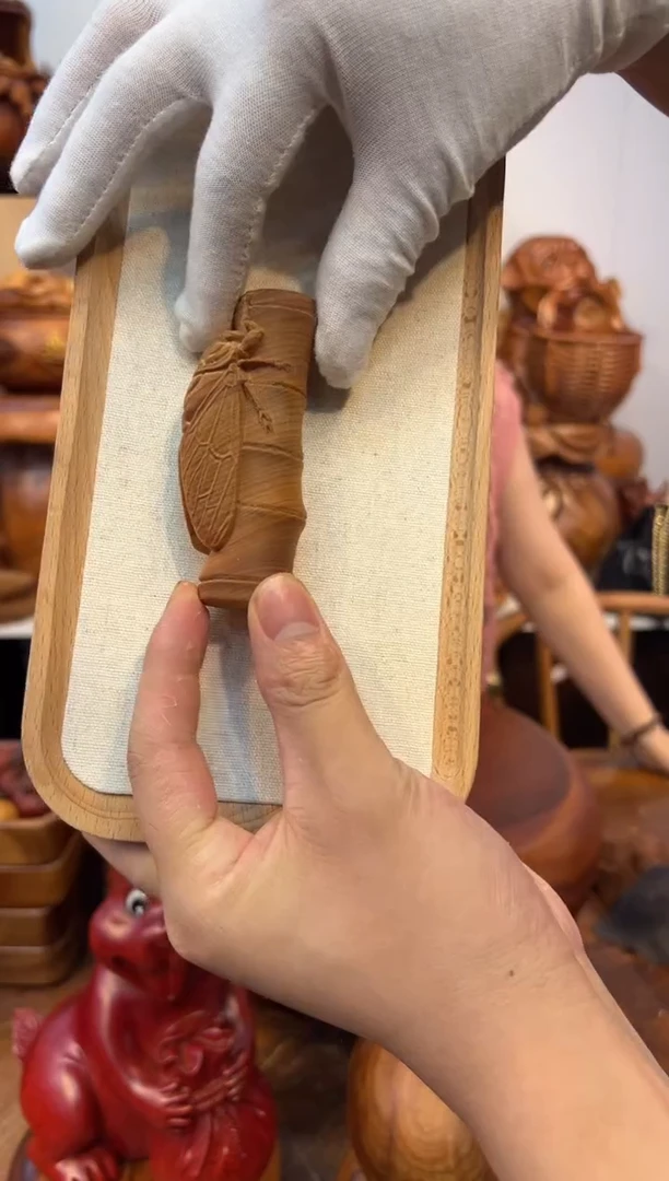 木YB知足常乐知了摆件