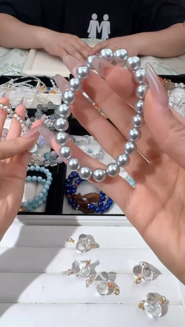 水晶手链未镶嵌D011施华洛贝珠素圈