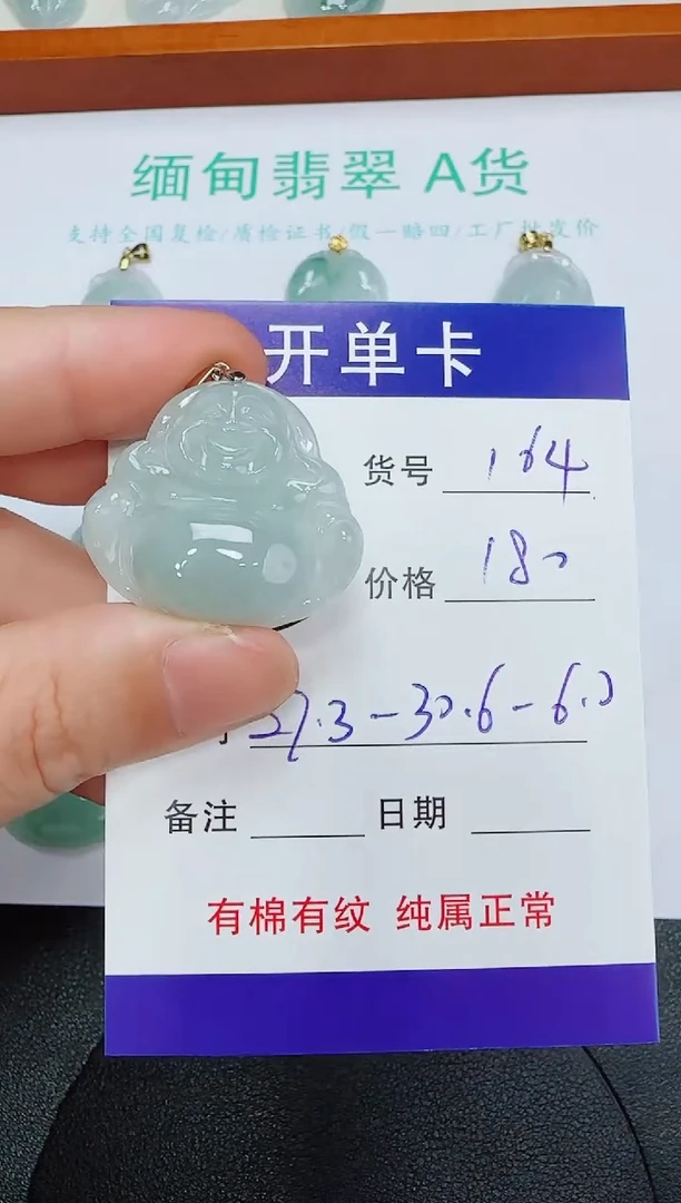 吊坠(赠链)未镶嵌翡翠164