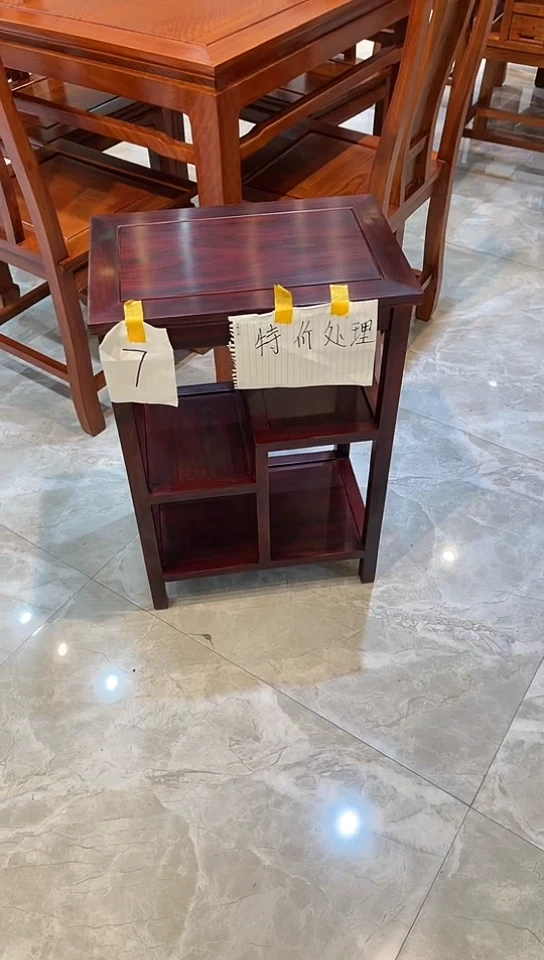 【闪购商品】黑酸枝木类成套家具置物架45*30*65