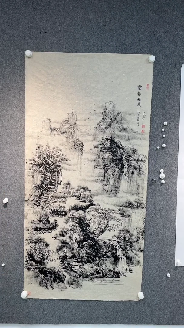 国画黄德中老师四尺