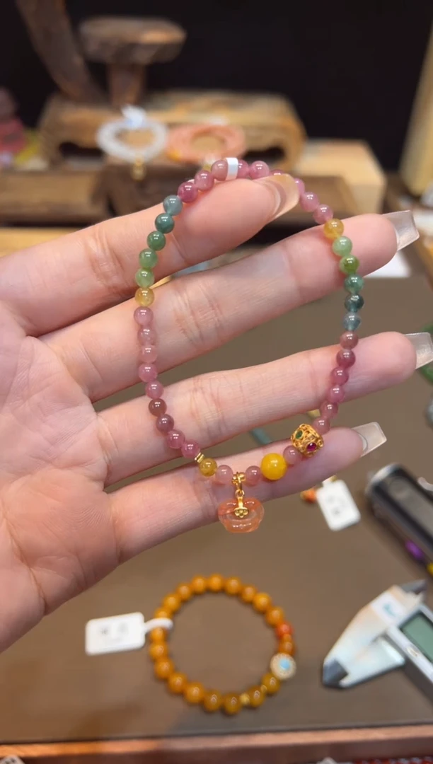 【闪购商品】碧玺手链未镶嵌手饰@@