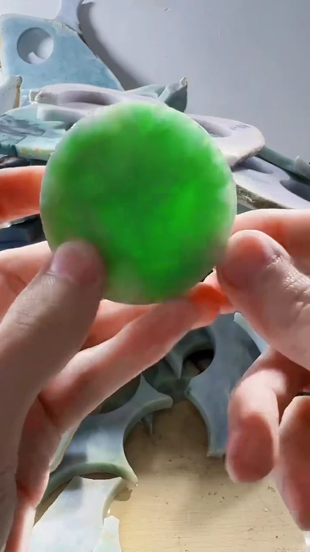 翡翠配石缅甸翡翠A货文175