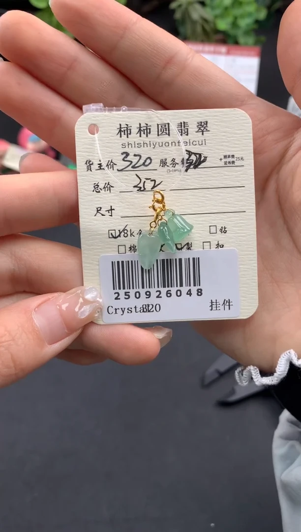 颈饰18K金镶嵌翡翠姐姐250926048