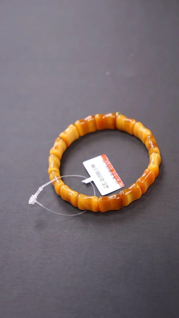 【闪购商品】木变石（虎睛石）手牌未镶嵌Q042金虎眼竹节手牌