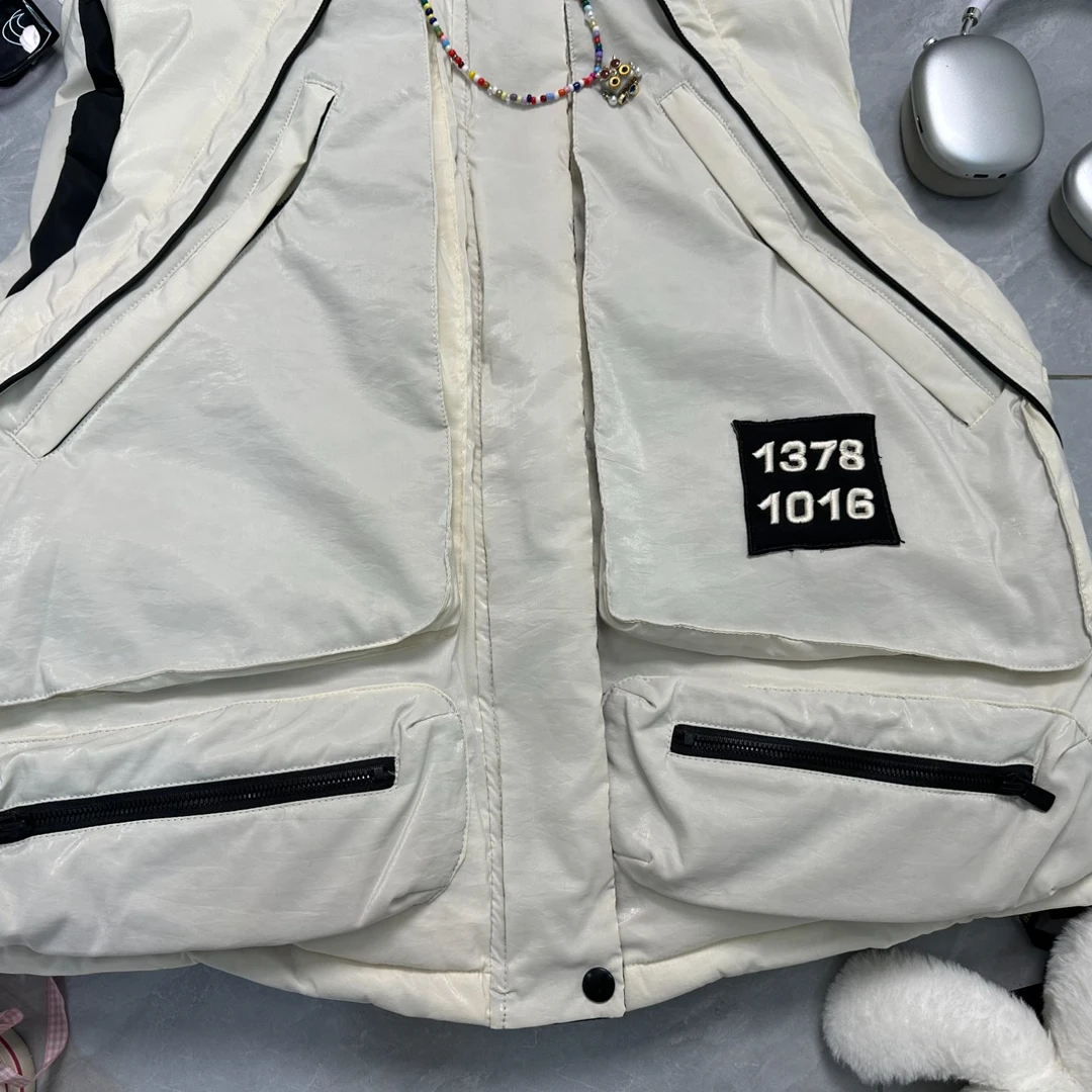 二龙欧货2店【杏色加厚棉马甲】62162