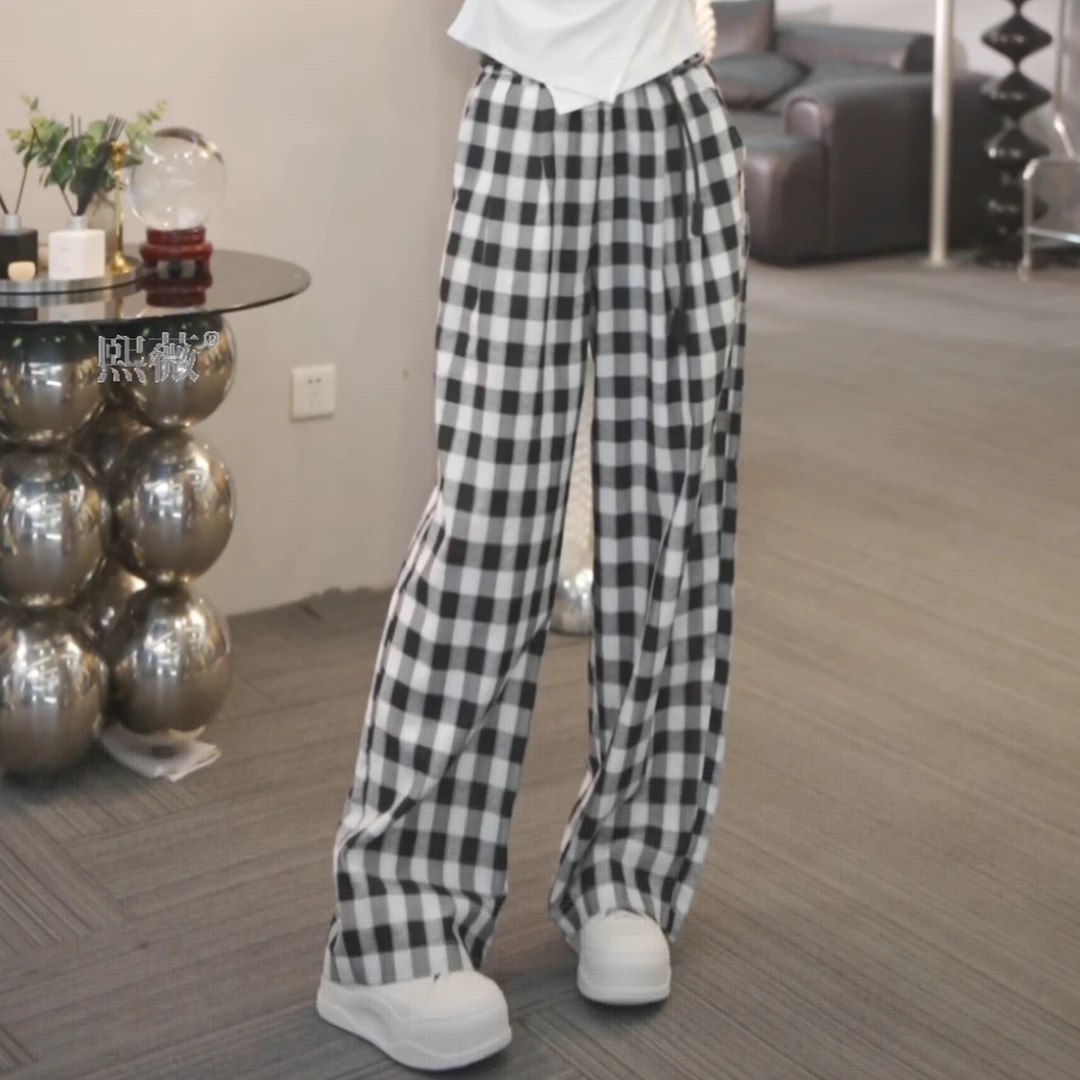 时尚潮流百搭休闲裤2025夏季新款气质薄款通勤显瘦休闲裤设计感