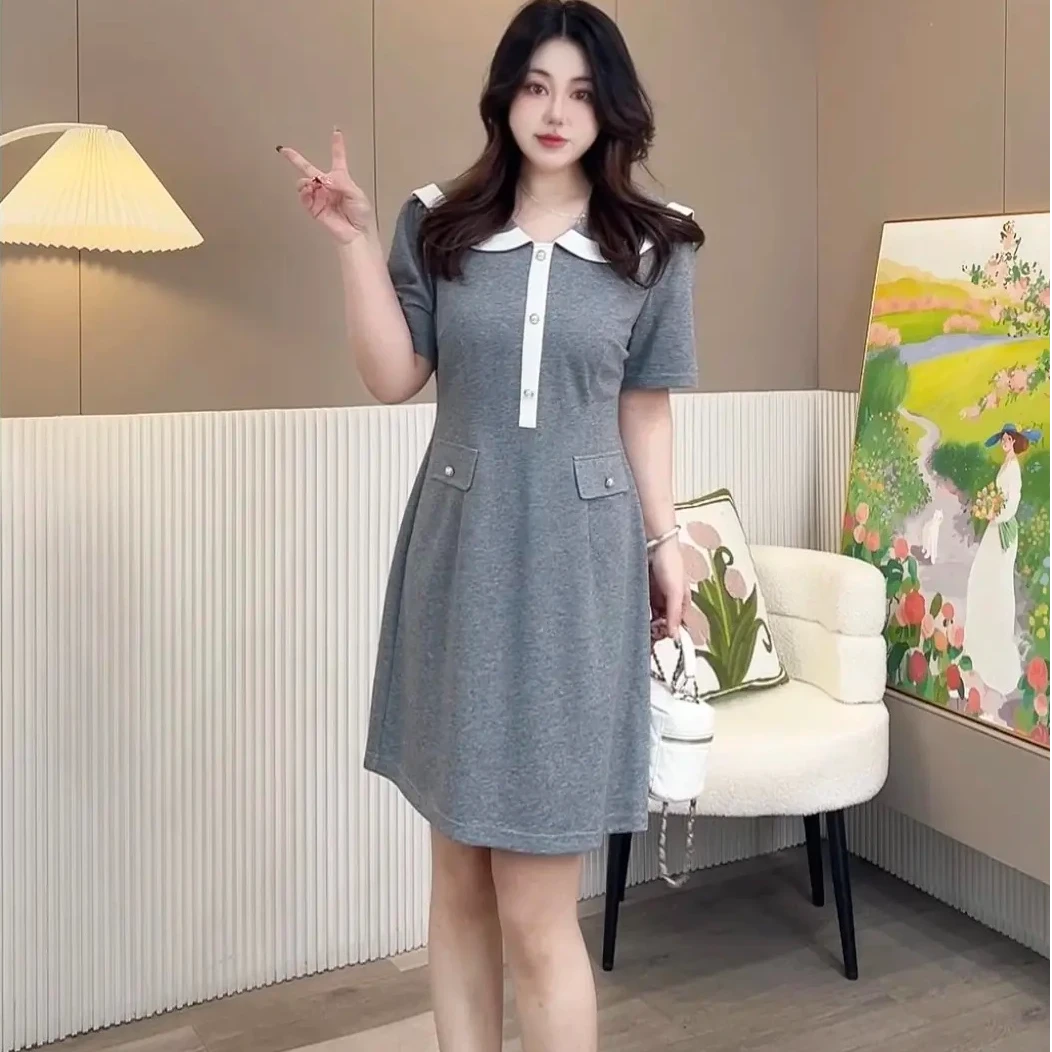 【玲胖胖 自由主义】宽松时尚百搭显瘦大码连衣裙LPP61555