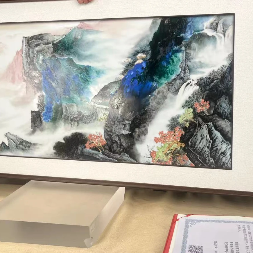 查辅元瓷板画 Z180