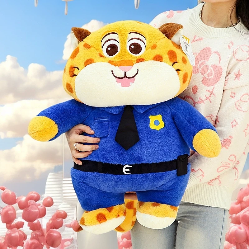 正版豹警官公仔大号疯狂动物城玩偶抱枕儿童陪伴毛绒玩具生日礼物