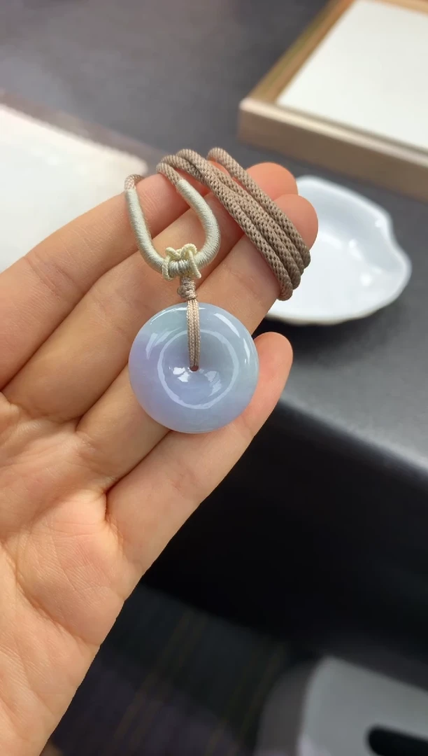 颈饰未镶嵌翡翠FC537 翡翠平安扣 多样性发其一