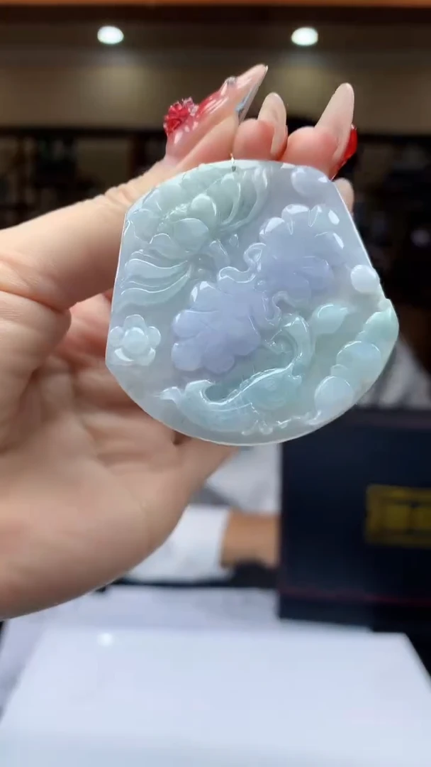 【闪购商品】定制翡翠未镶嵌1002ry-毛货挂件31