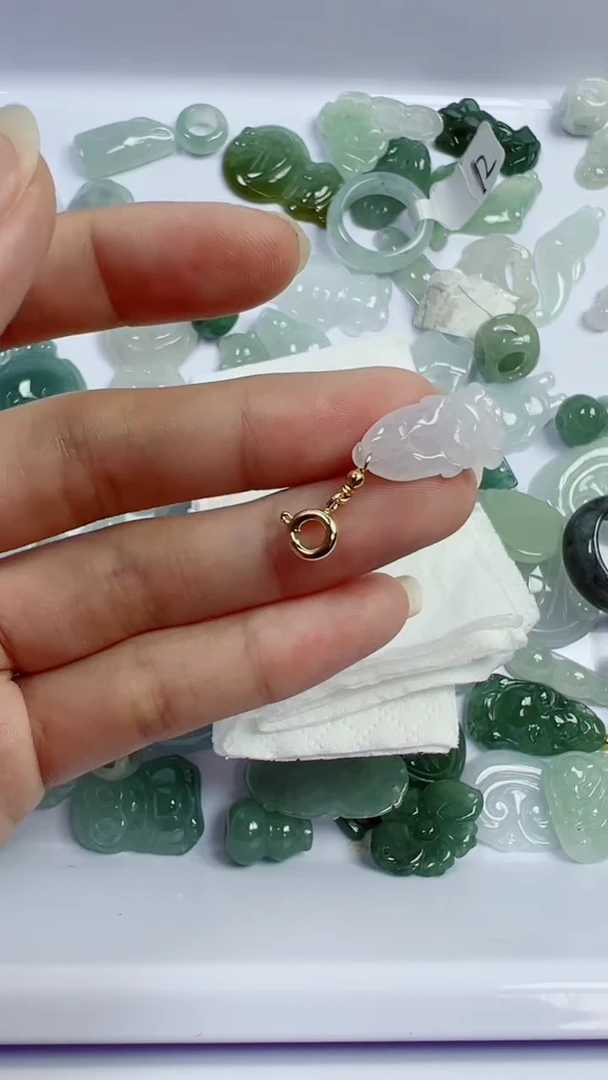 散珠翡翠107号链接，A货翡翠