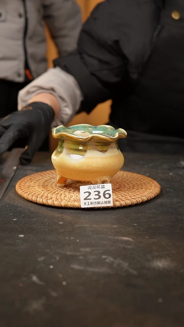 【闪购商品】瓷片景德镇陶瓷花盆