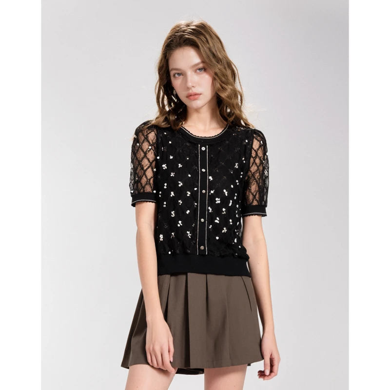 妈妈时尚休闲短袖春夏新款高端品牌T恤 赫5659A