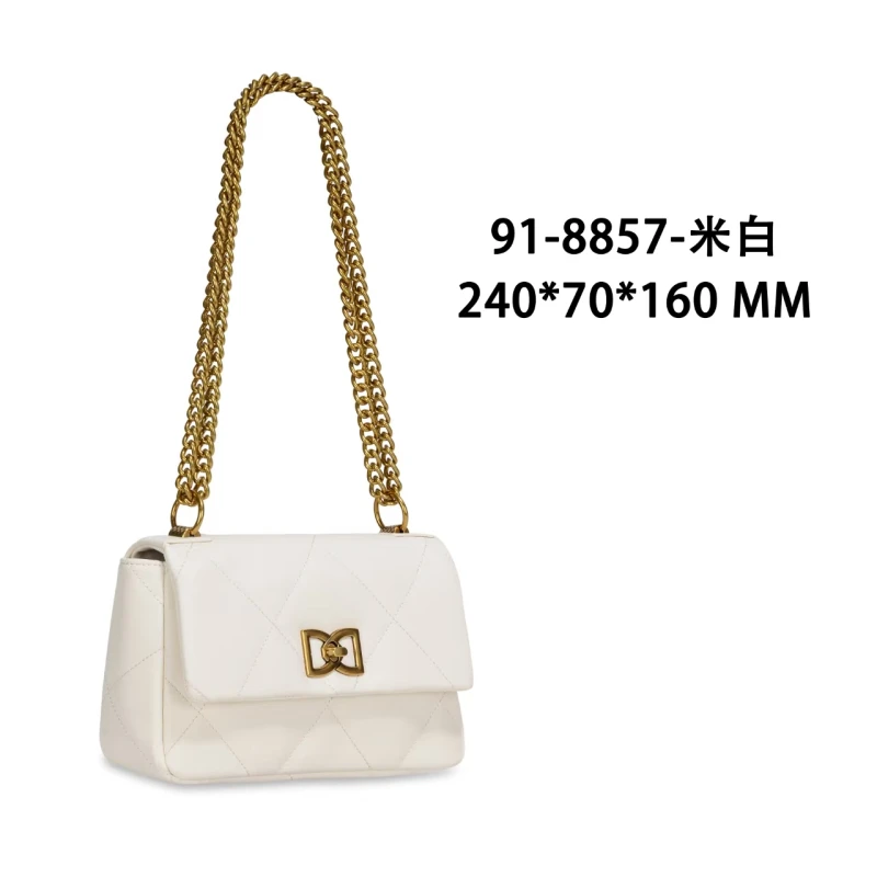 【YI CHEN】GQ-8857-米白-高定轻奢时尚百搭潮流女士包包