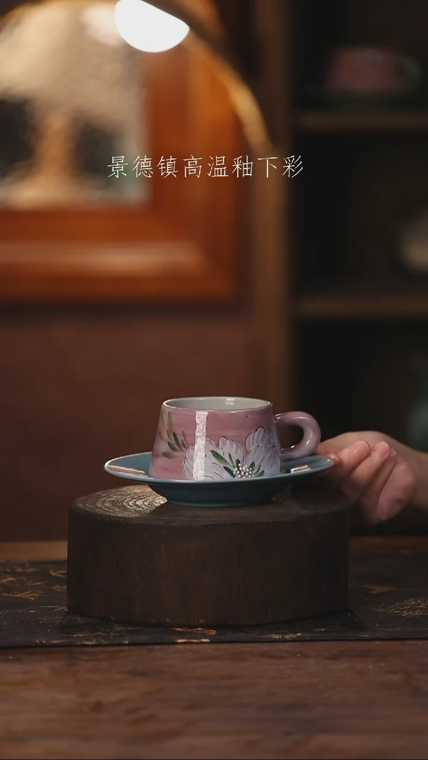 陶瓷景德镇高温釉下手绘陶瓷258