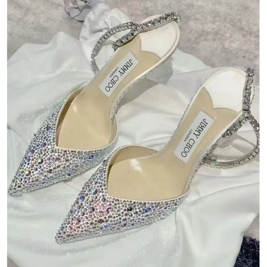 99新 JIMMY CHOO/吉米周 满钻高跟鞋 37.5