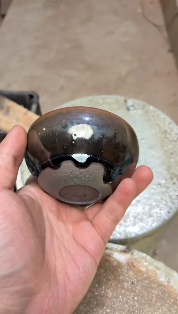 茶盏真柴烧建盏换点柴火