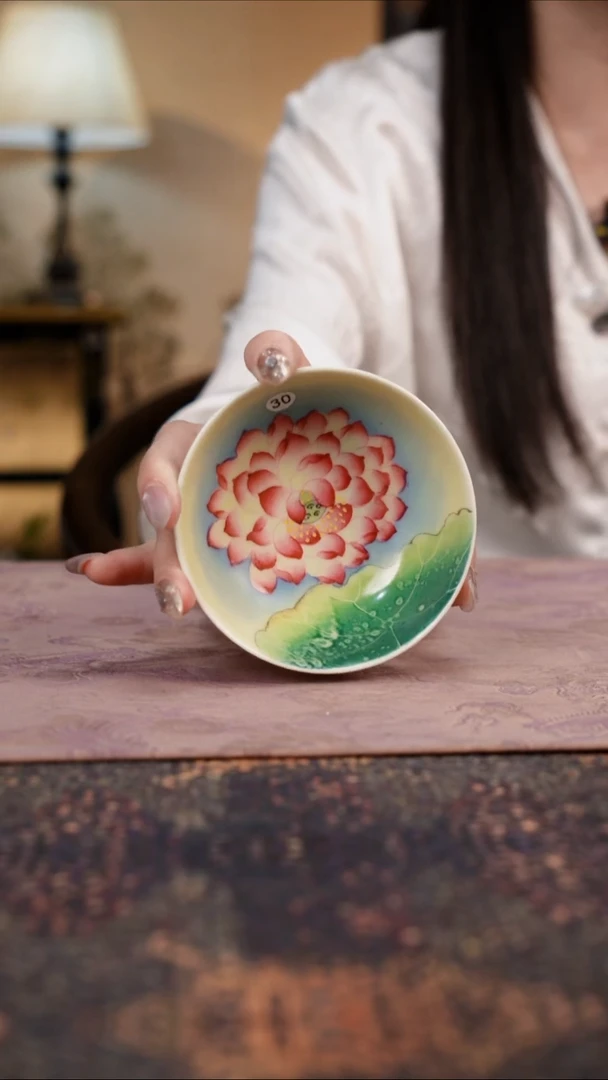 杯景德镇陶瓷杯碗柴烧多人