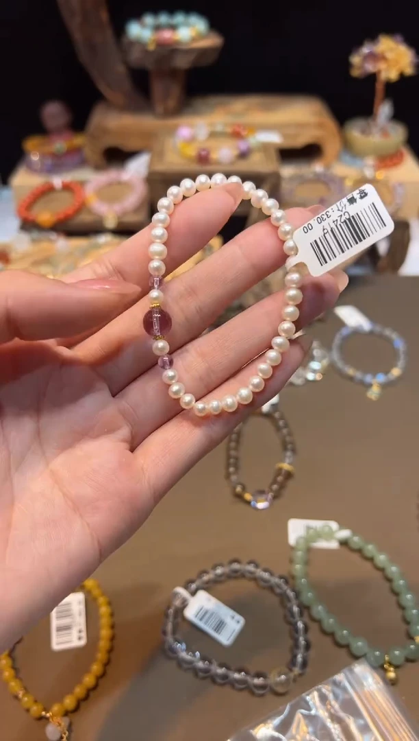 淡水珍珠手链未镶嵌手饰@@C2419