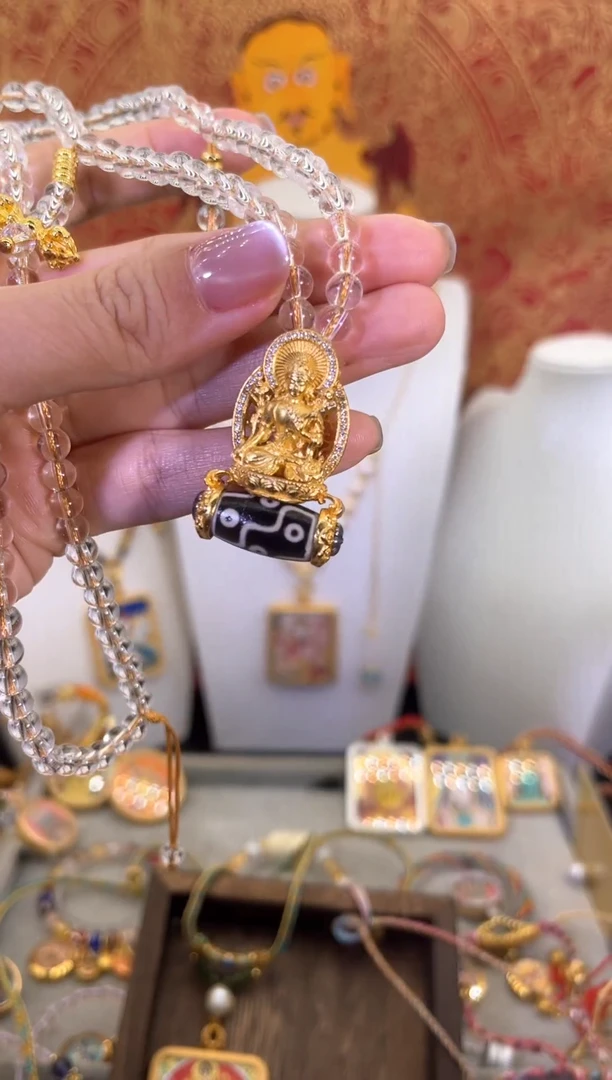 【闪购商品】吊坠绿度母擦擦项链