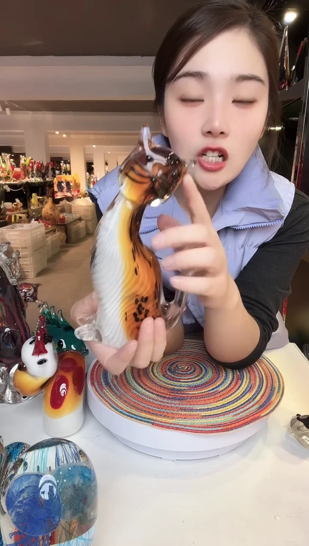 【闪购商品】茶盏琉璃摆件家居摆件