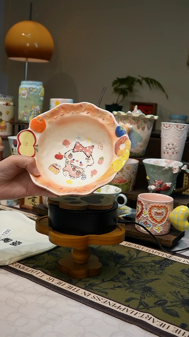 瓷【不带盒子】1350高温釉下彩