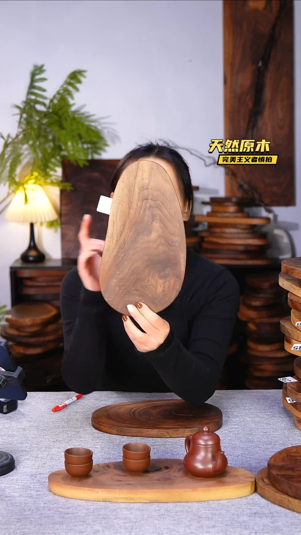 木北美黑胡桃原木.干裂疤结不属于商品质量问题完美主义者慎拍